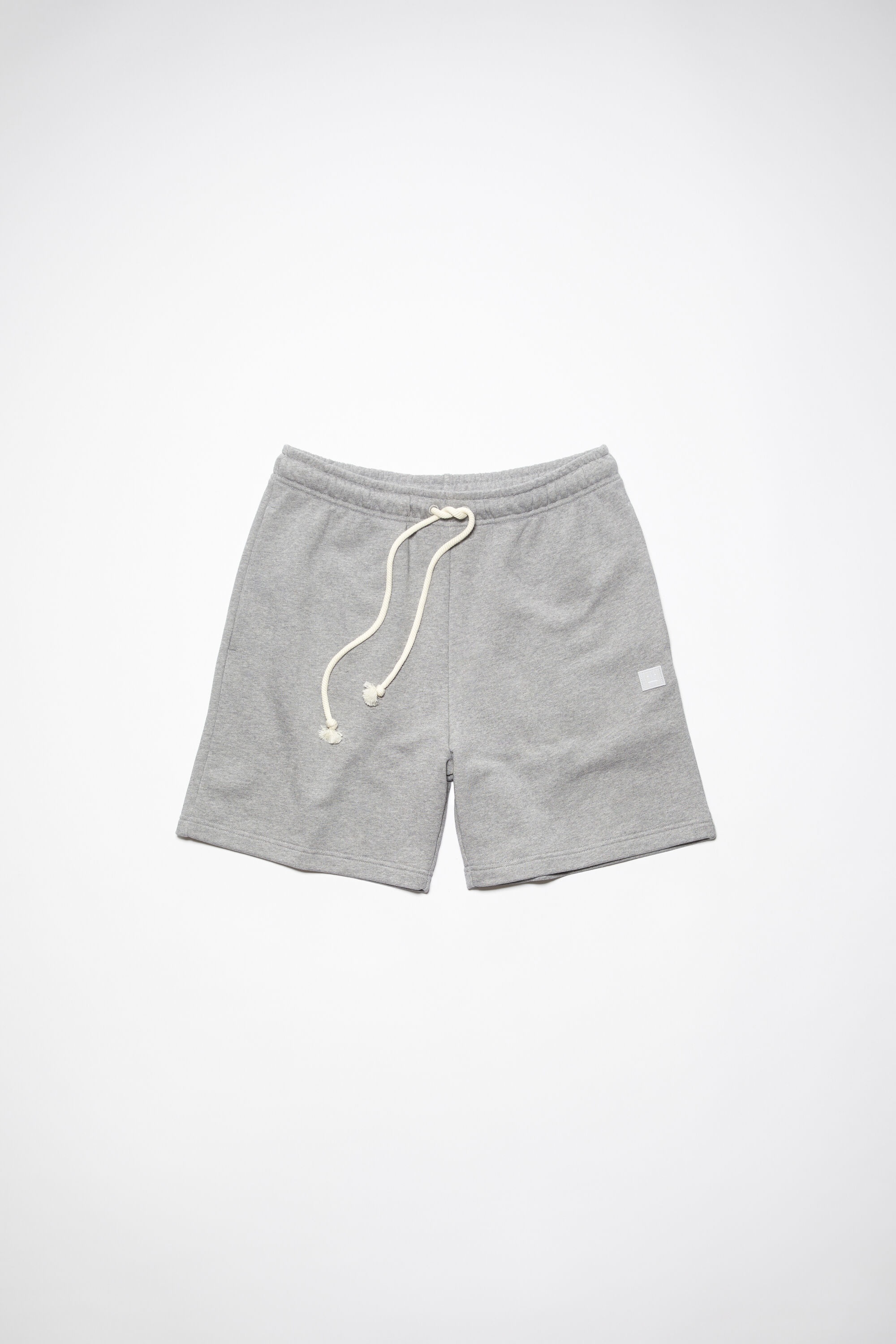 Cotton sweat shorts - Light Grey Melange - 1