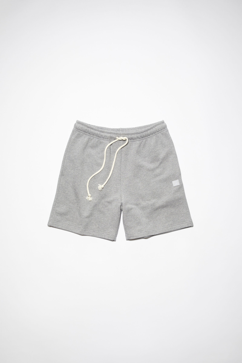 Cotton sweat shorts - Light Grey Melange 1