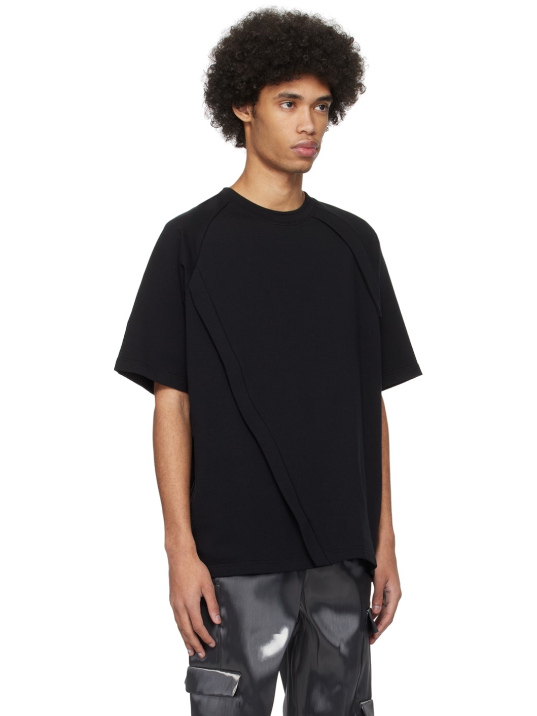Black Helical Zip T-Shirt - 4