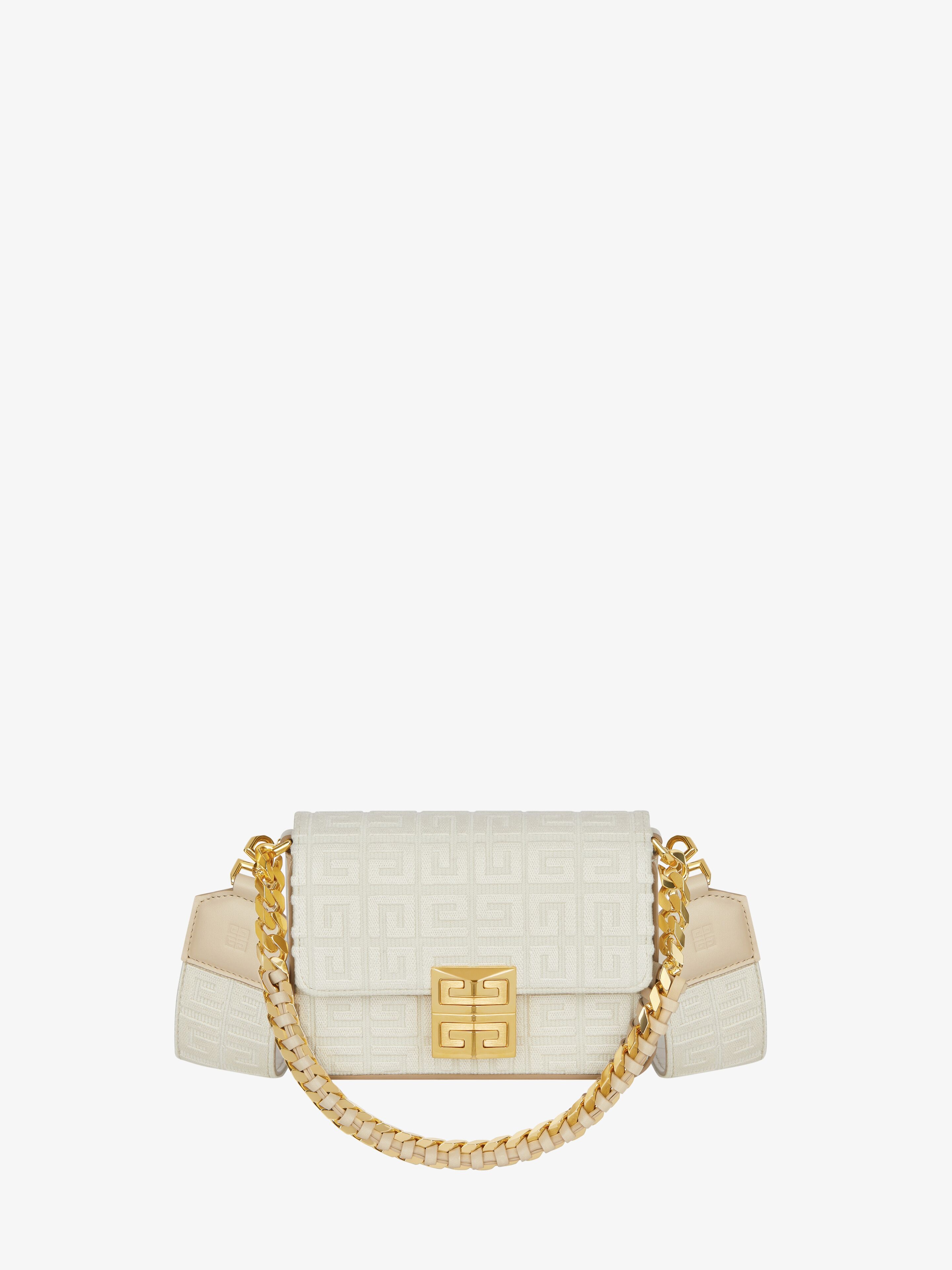 SMALL 4G BAG IN 4G EMBROIDERY WITH CHAIN - 1