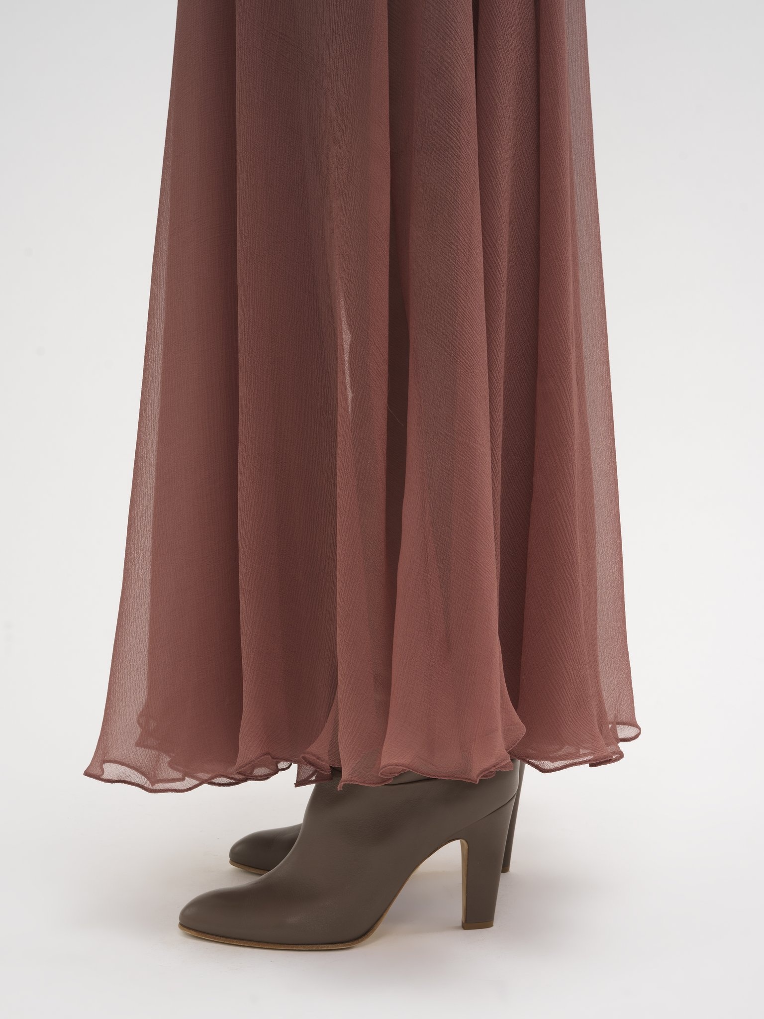 FLOU MIDI SKIRT IN SILK MOUSSELINE - 7