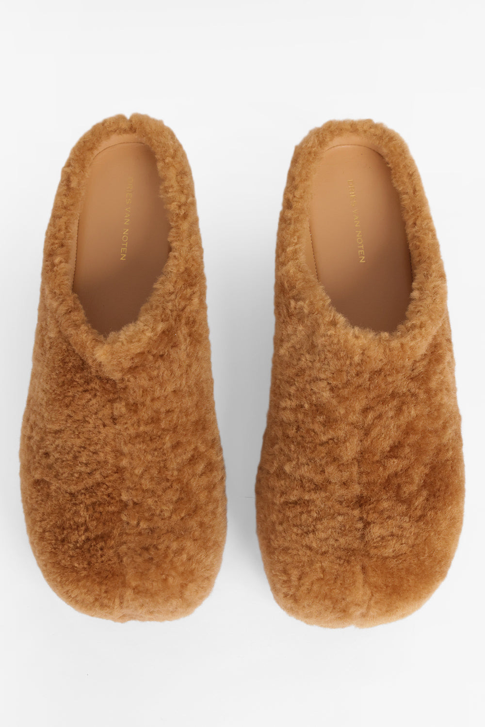 TEXTURED 40MM CLOG MULES | TAN - 4