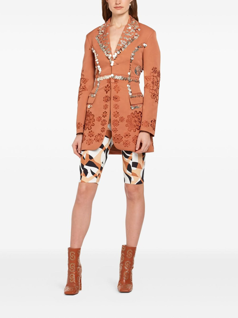 Roberto Cavalli sequin-embellished fitted jacket outlook