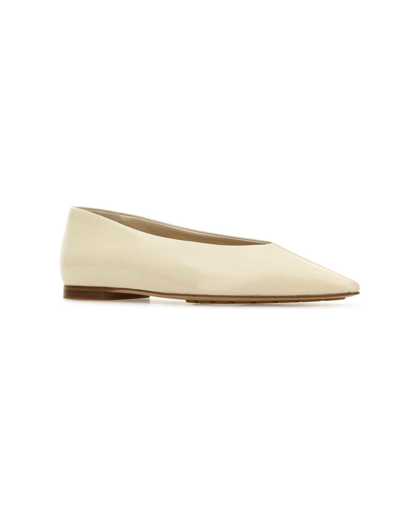 Ivory Leather Sofia Ballerinas - 2
