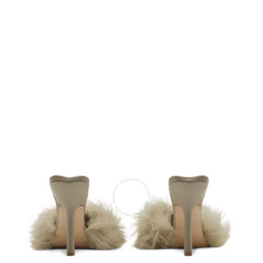 Burberry 105mm Shearling B Minnie Sandals - 2