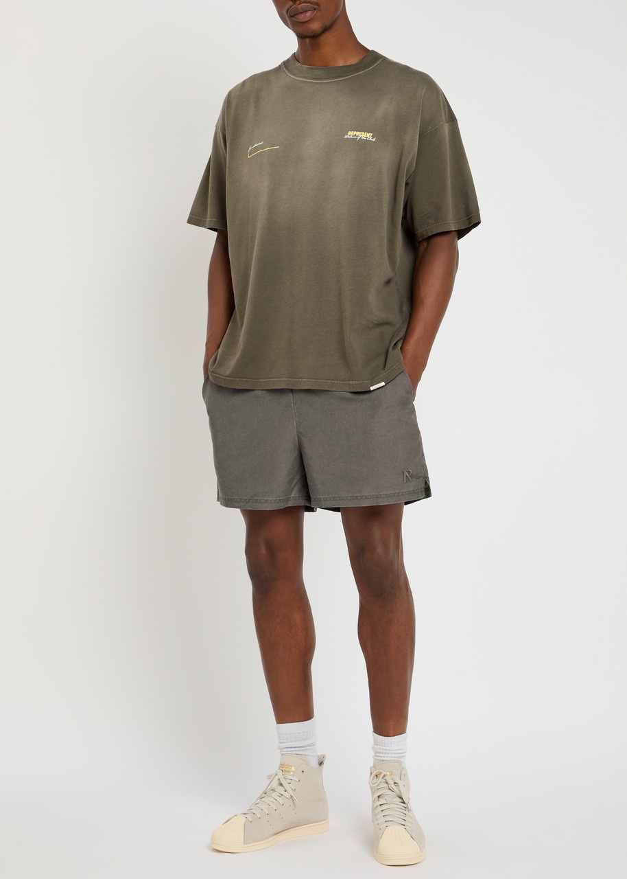 Represent Smart Logo-embroidered Shell Swim Shorts - 4