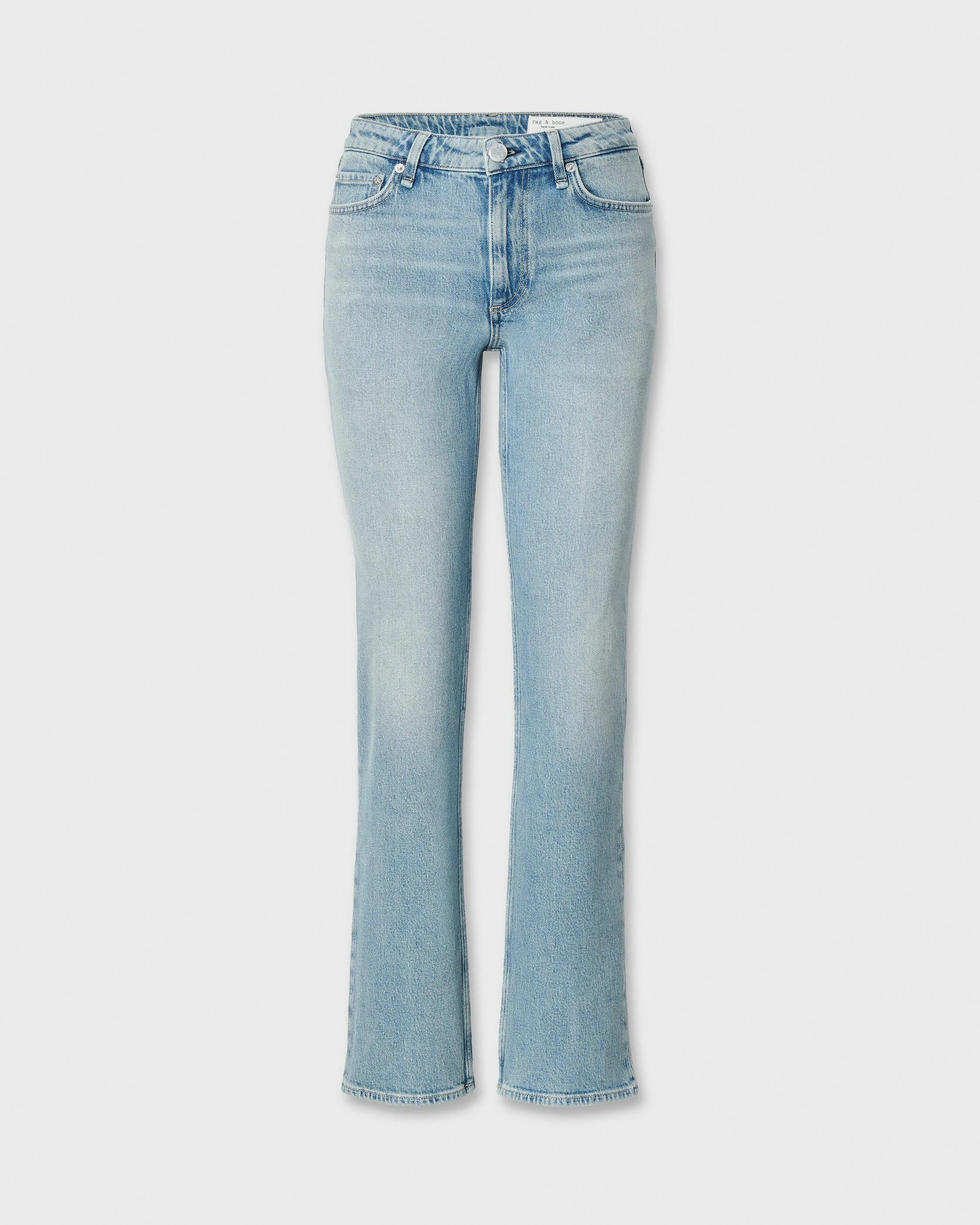 Sutton Cigarette Jean Mid-Rise in Vintage Stretch Denim - 1