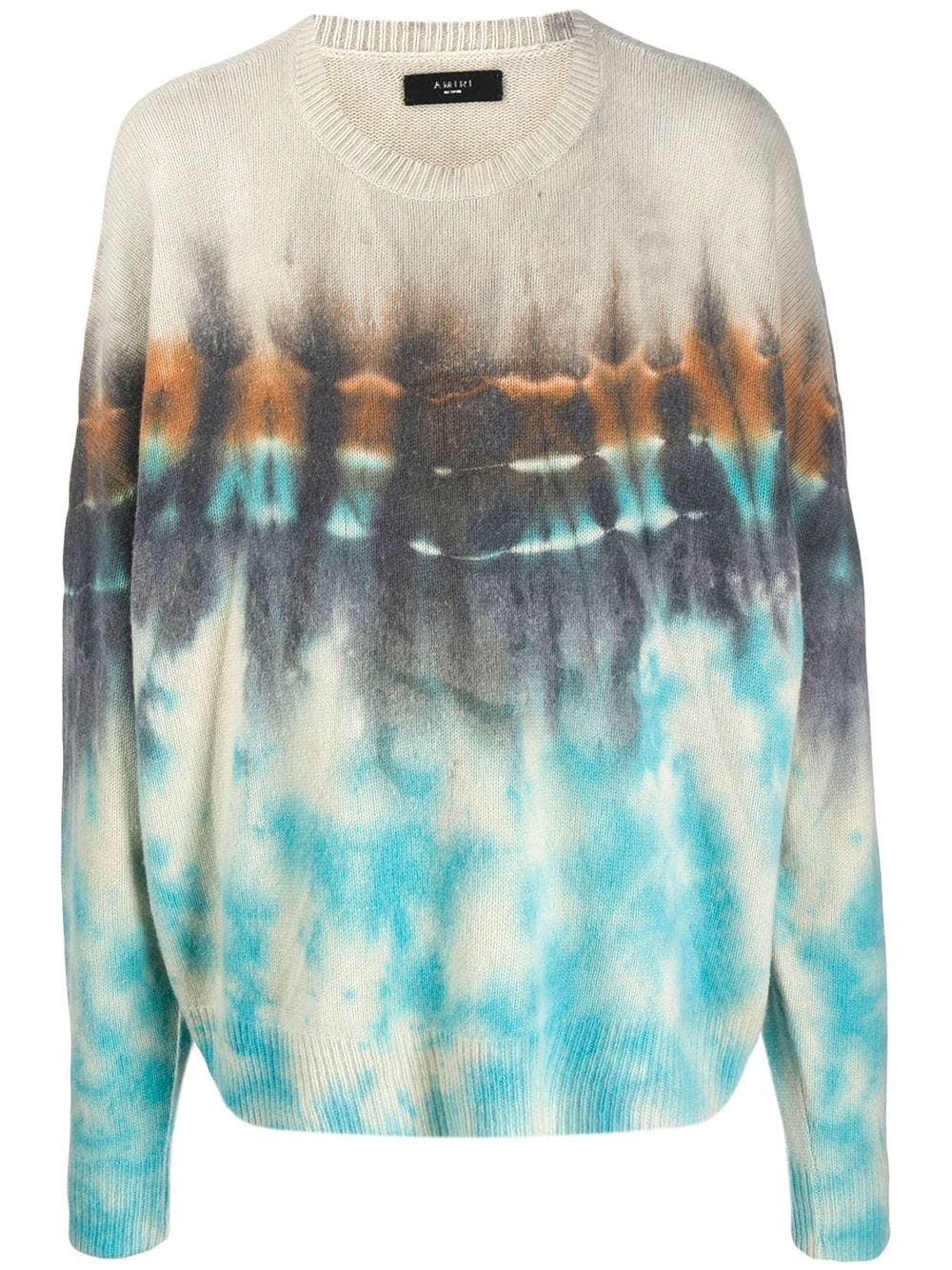 tie-dye crew neck jumper - 1