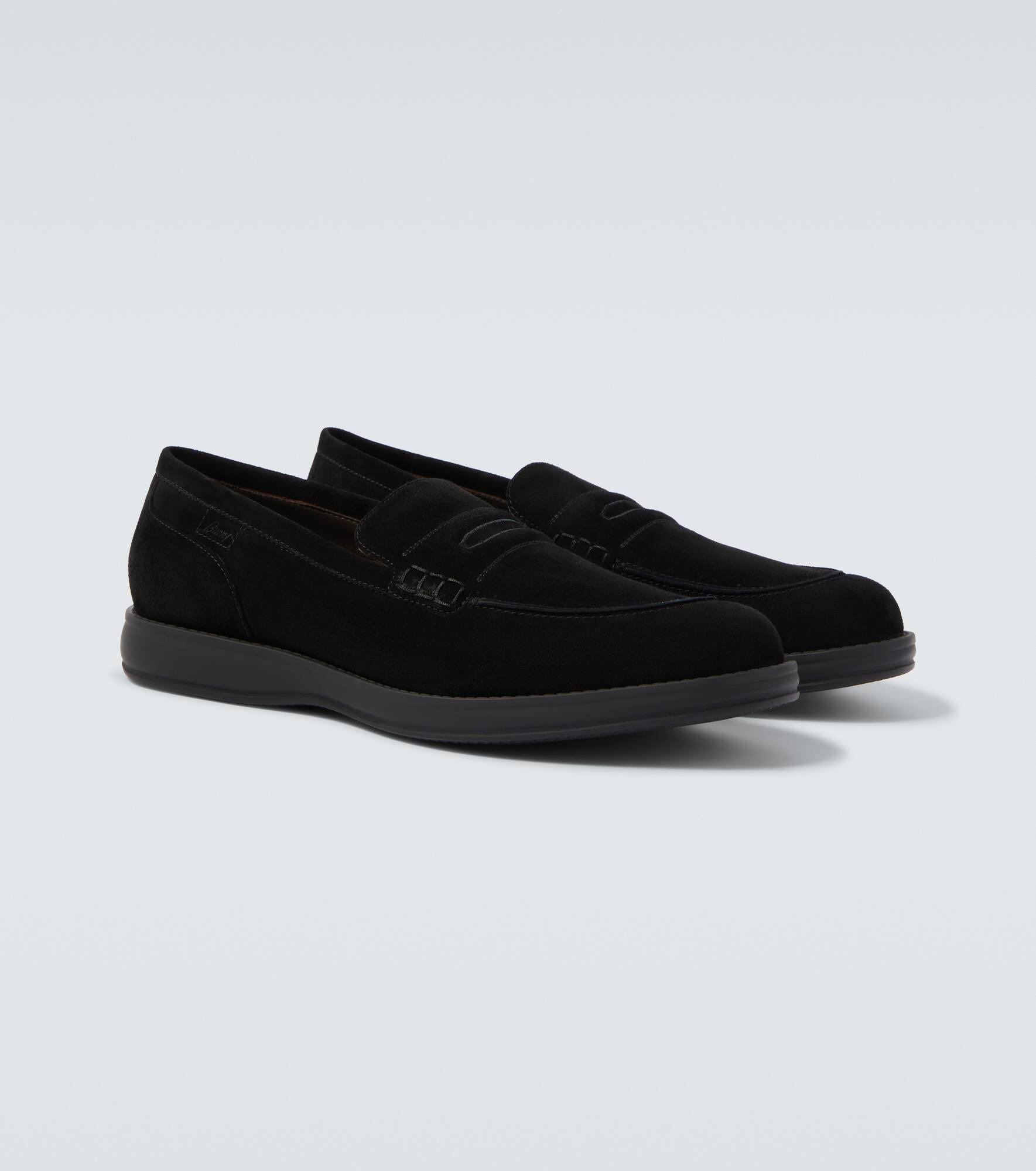 Suede penny loafers - 5