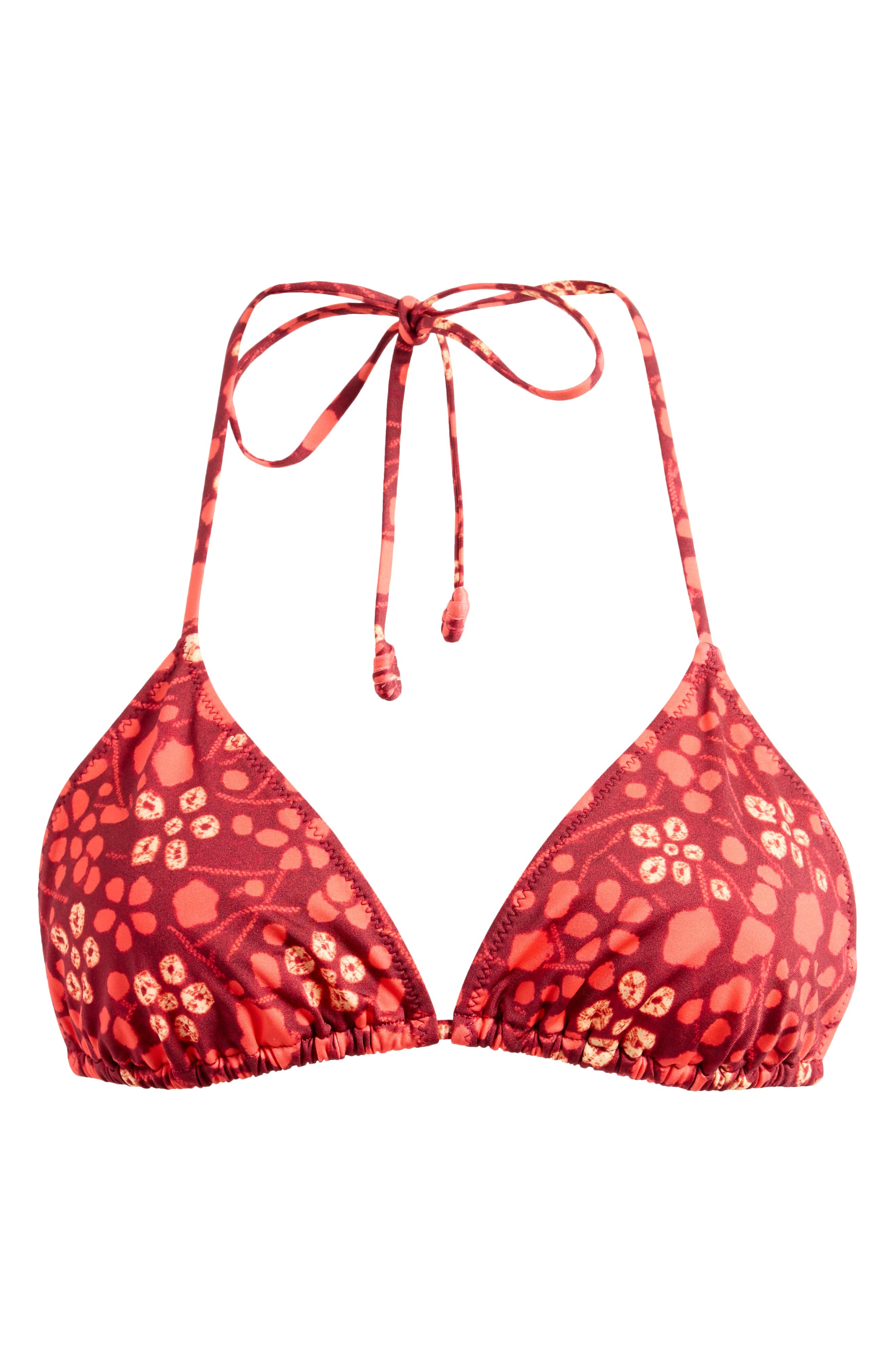 Ulla Johnson Keaton Bikini Top in Coral at Nordstrom - 6
