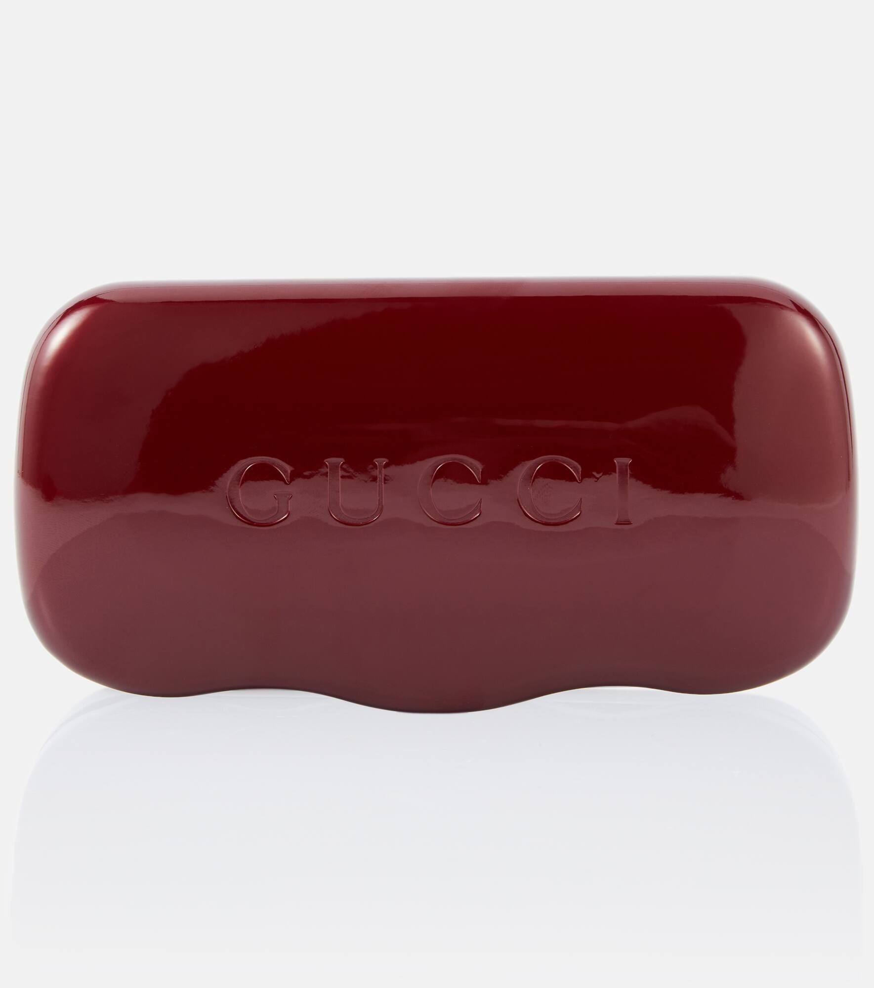 Logo embellished oval sunglasses - 5