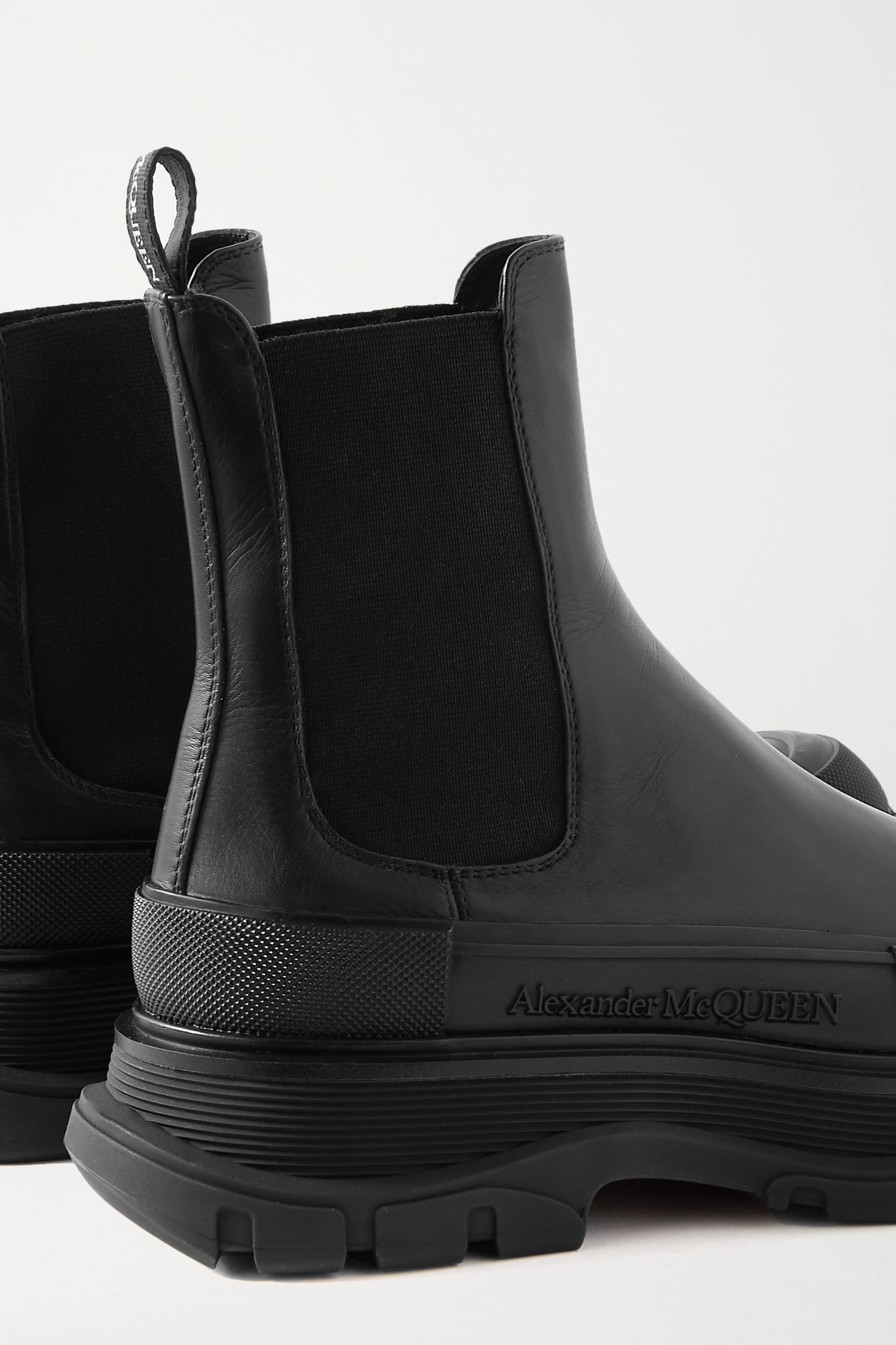 Leather exaggerated-sole Chelsea boots - 4