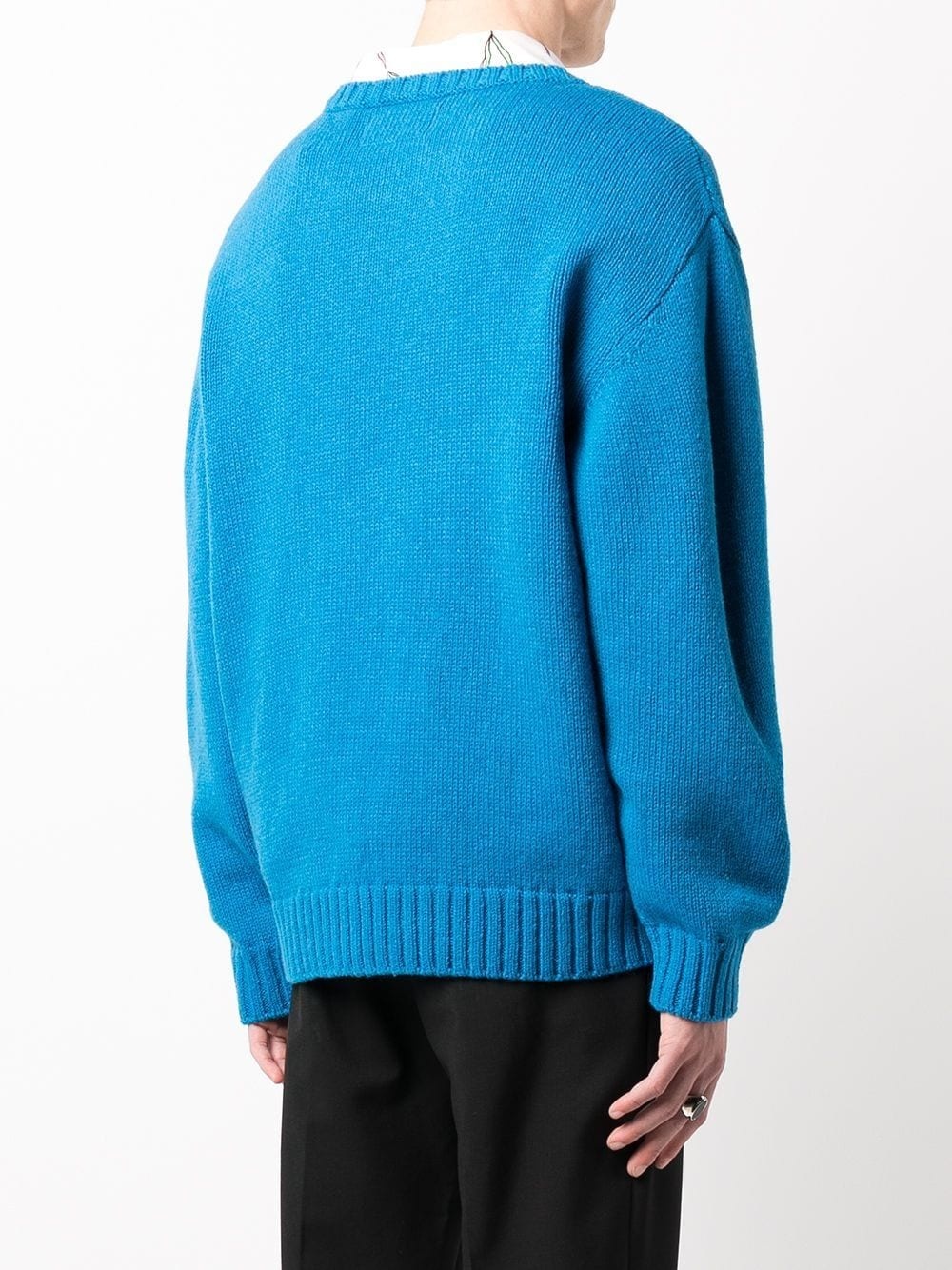 intarsia-knit crewneck jumper - 4