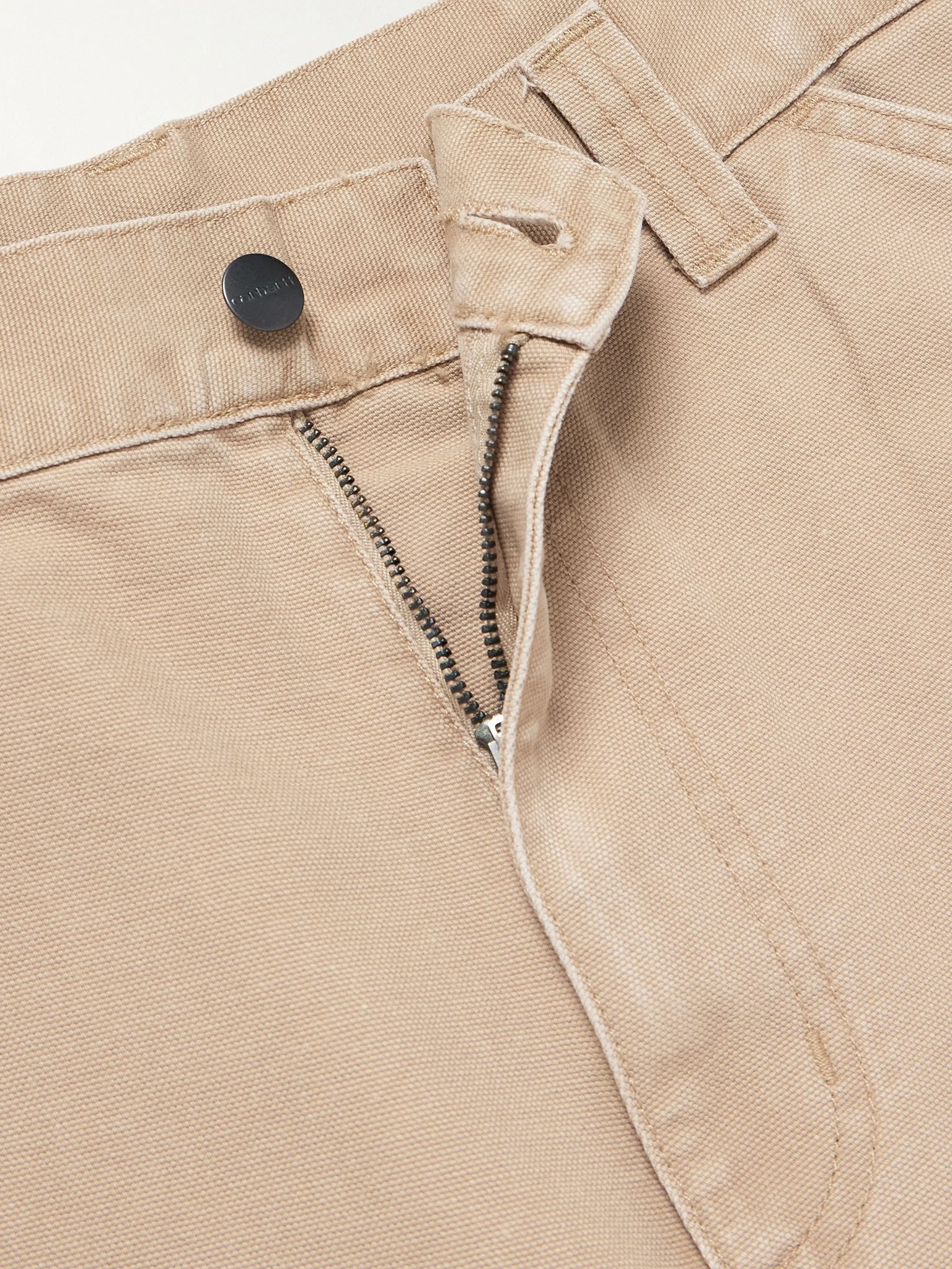OG Single Knee Printed Straight-Leg Organic Cotton-Canvas Trousers Neutral - 5