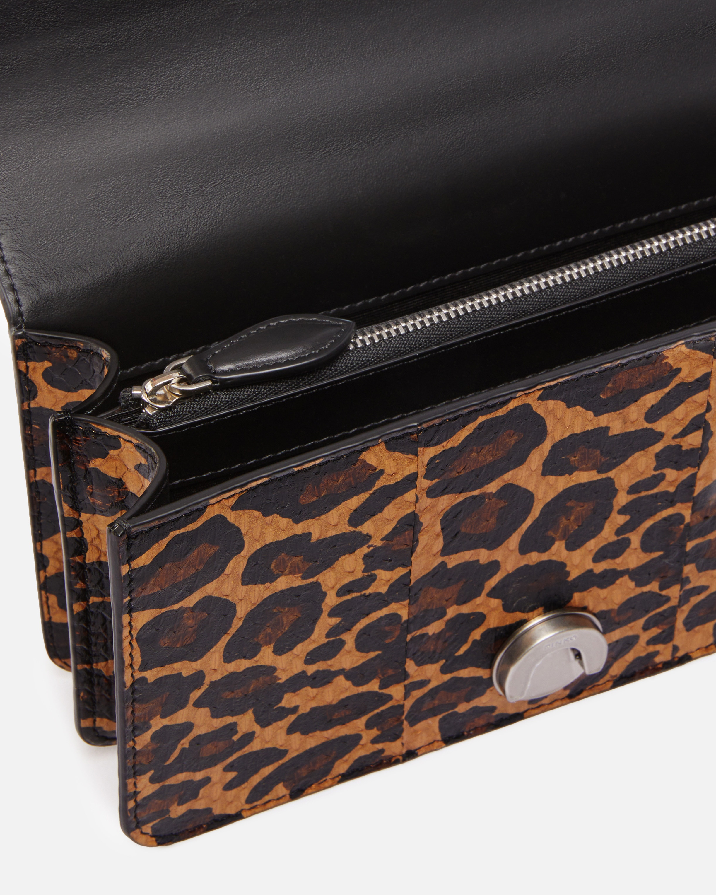 LOVE BAG WITH SPOTTED REPTILE LEATHER - PINKO GALLERIA - 4