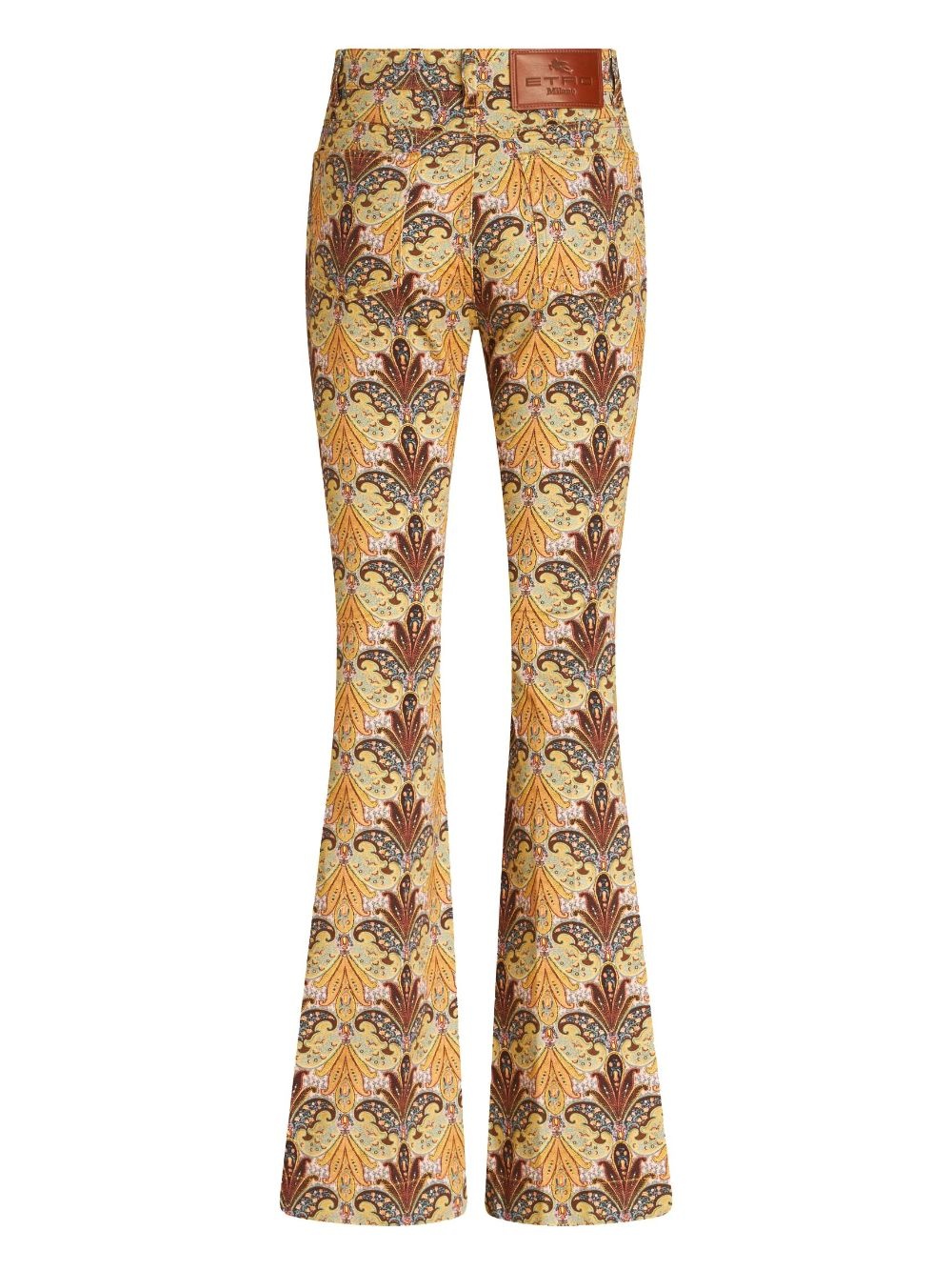 graphic-print flared jeans - 2