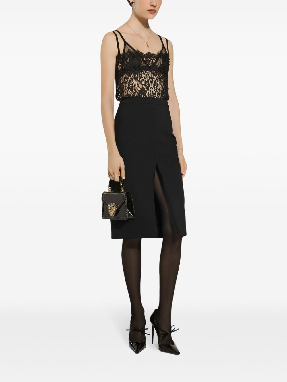 lace square-neck camisole - 3