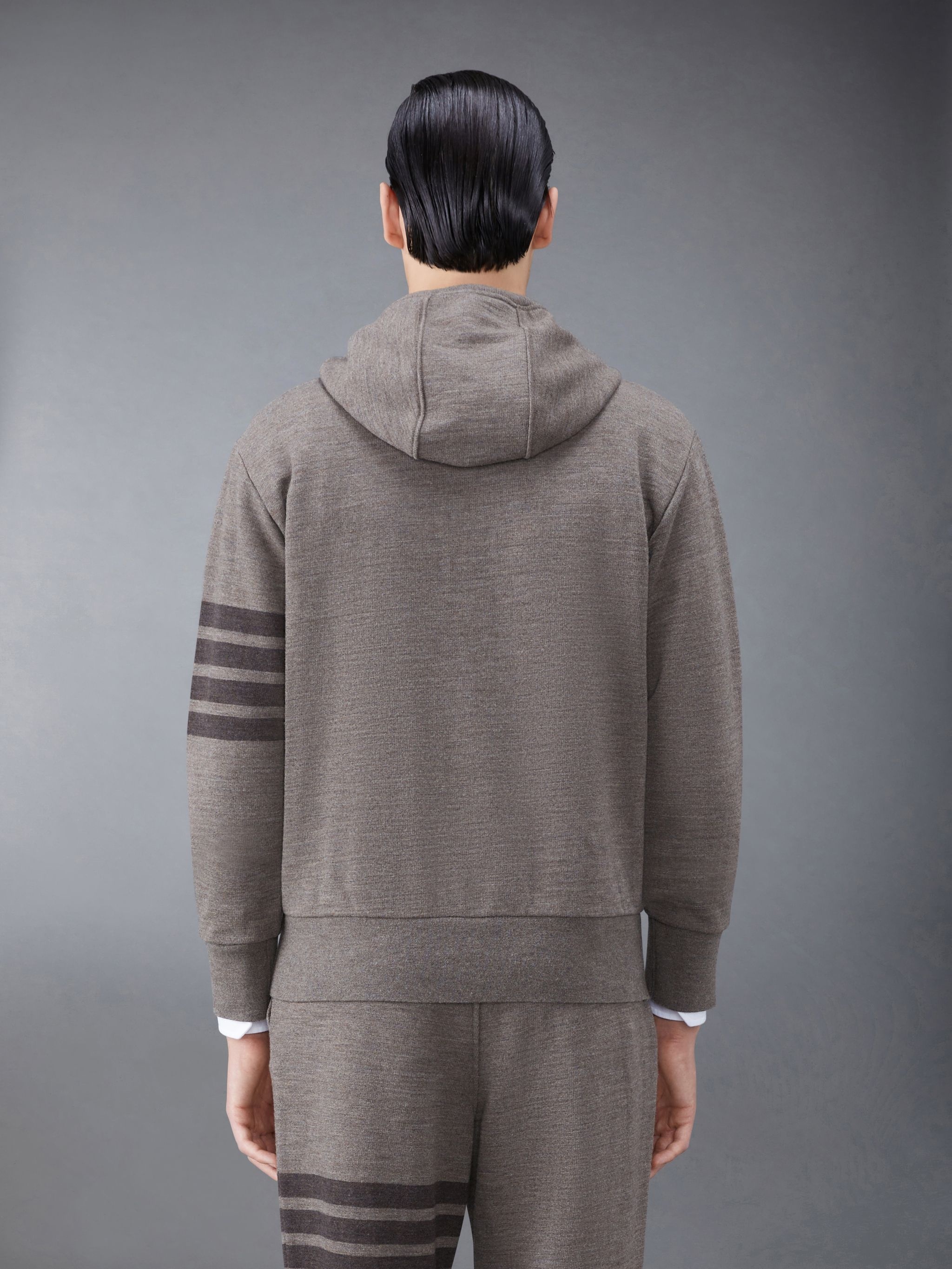 Wool Loopback 4-Bar Hoodie Pullover - 2
