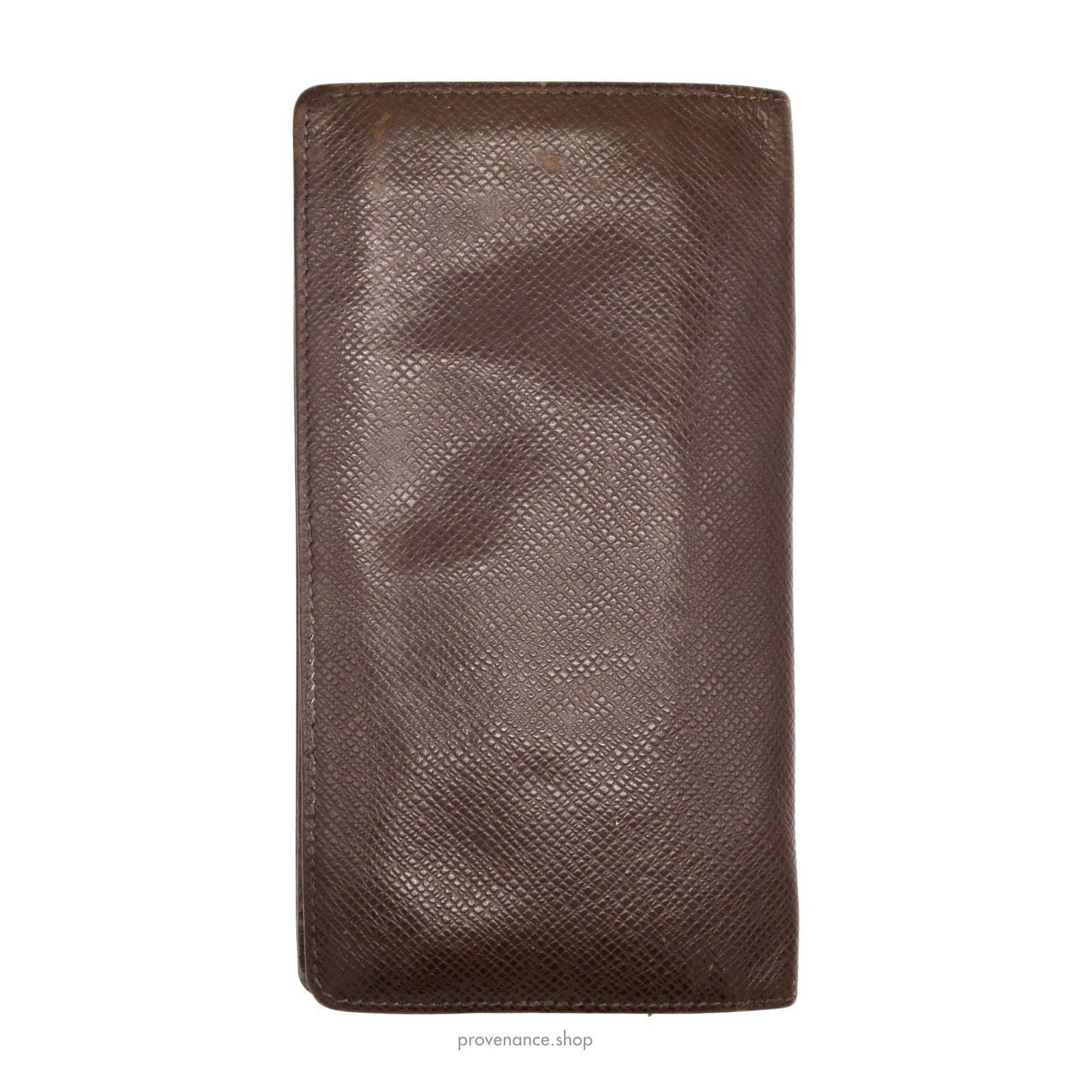 Louis Vuitton Brazza Long Wallet - Grizzli Taiga Leather - 2