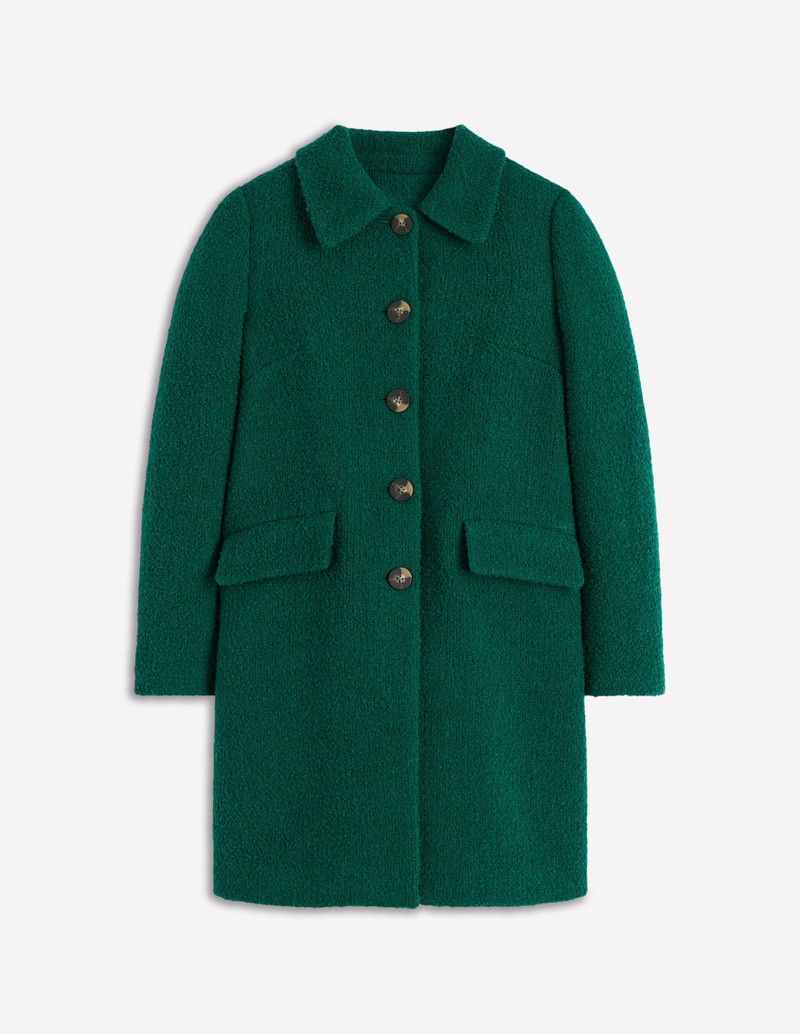 Edinburgh Wool Coat-Emerald Night 1