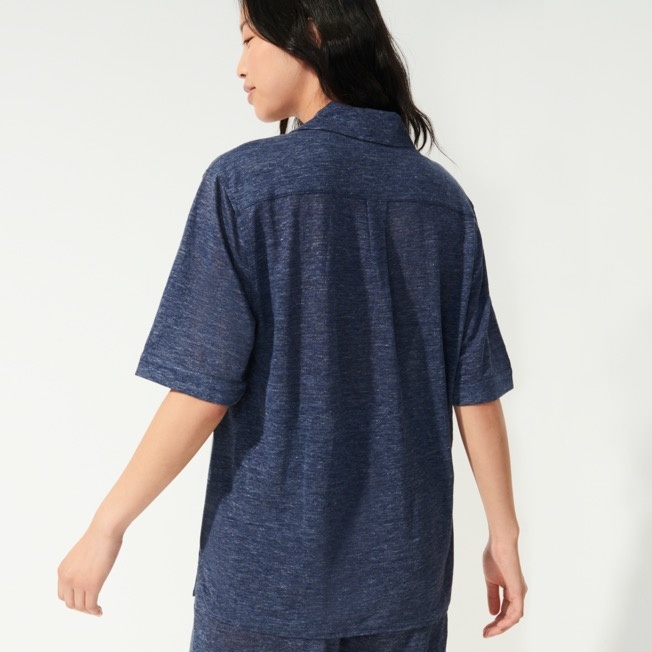 Unisex Linen Shirt Solid - 4