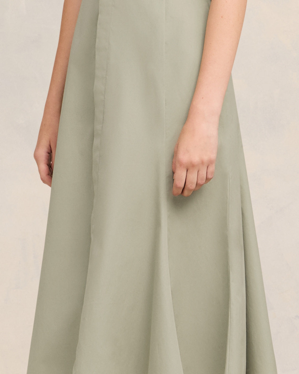 MIDI DRESS WITH HIDDEN TAB - 4