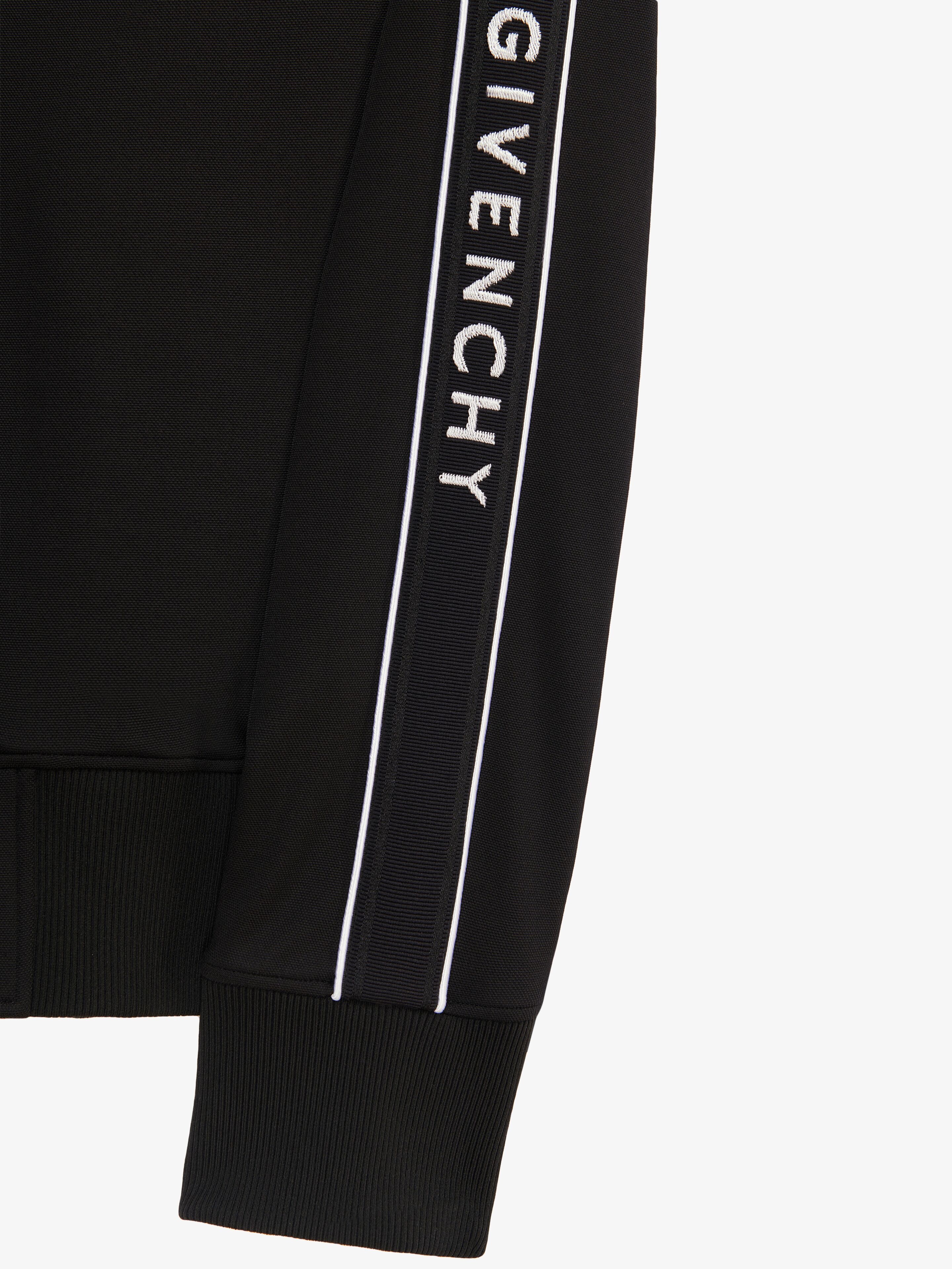 TRACKSUIT JACKET IN FLEECE WITH GIVENCHY BANDS - 6