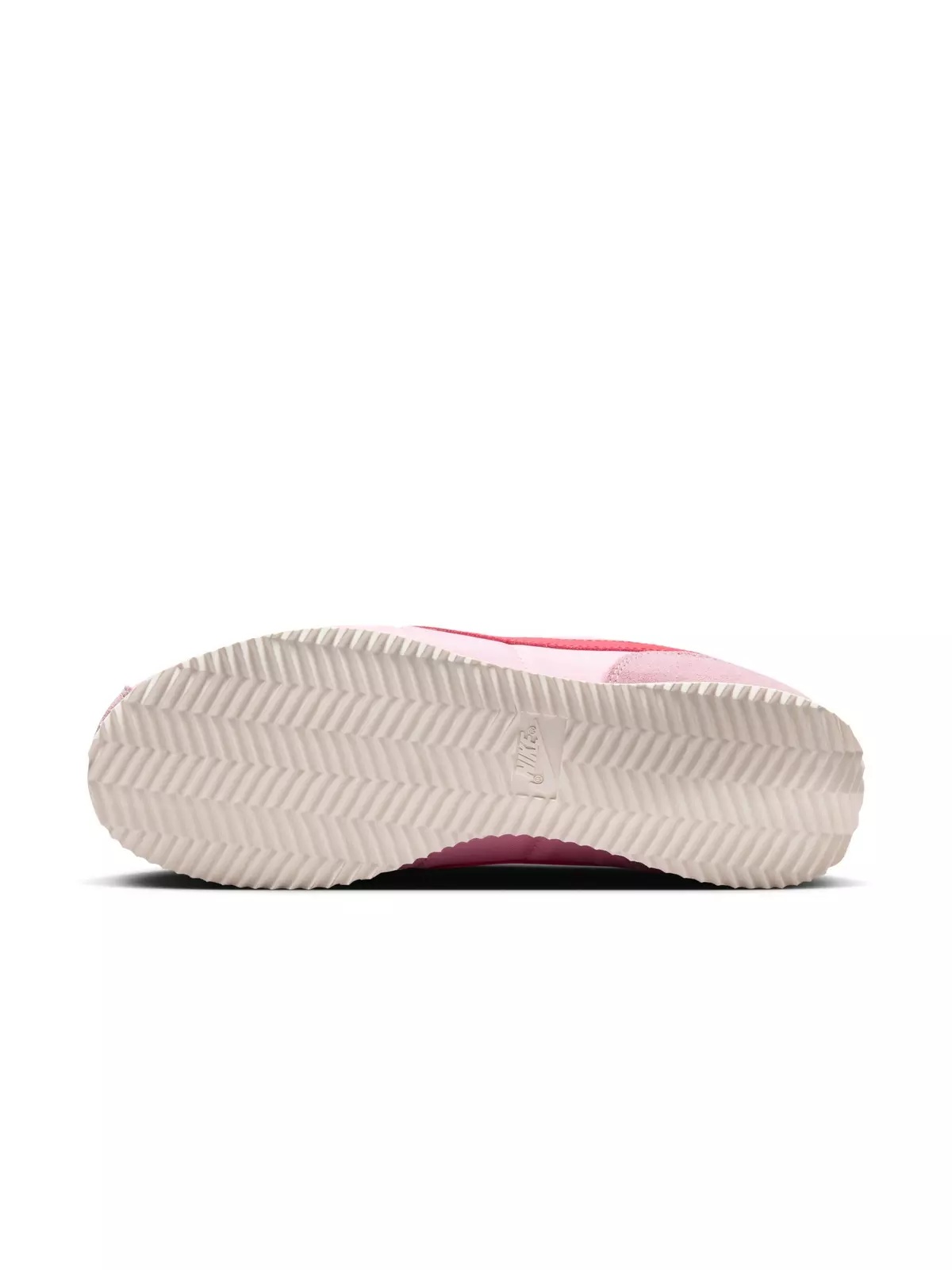 Cortez Textile "Med Soft Pink/Fire Red/Sail/Team Orange" Women's Shoe - 8