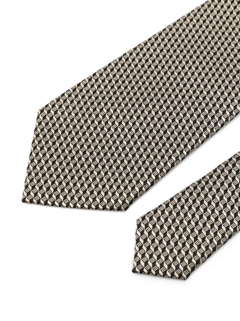 TOM FORD pattern-jacquard tie outlook