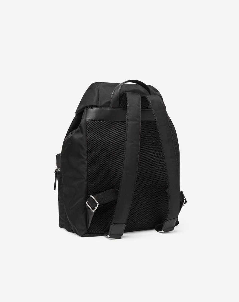 Black multi-pocket backpack 3