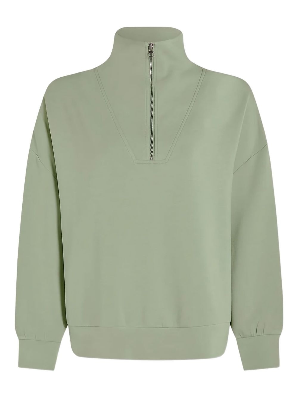 half-zip high-neck sweatshirt - 1