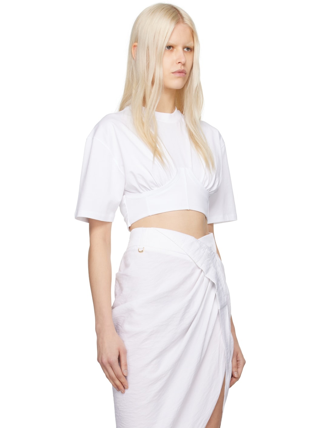 White Les Classiques 'Le T-Shirt Caraco' T-Shirt - 2