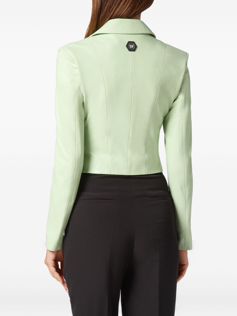 Vintage Leather blazer - 4