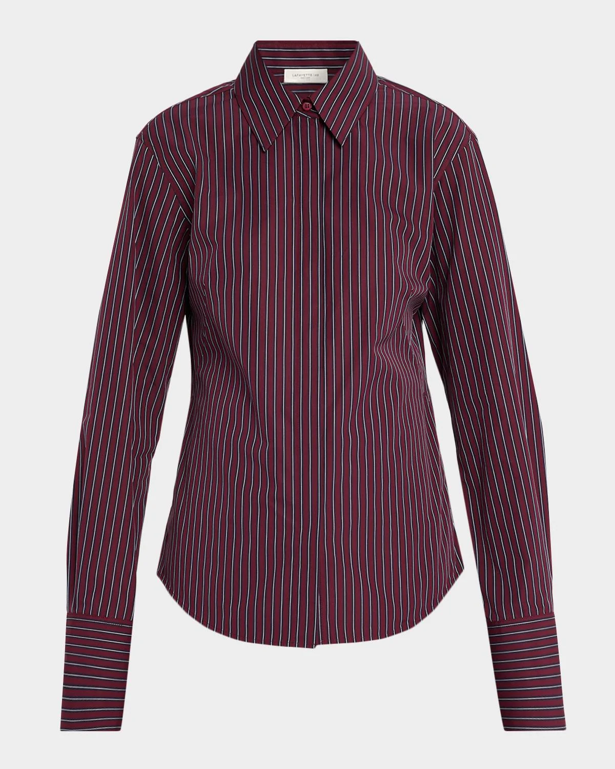 Striped Slim-Fit Cotton Shirt - 1