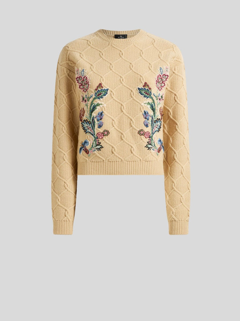 WOOL AND CASHMERE JUMPER WITH EMBROIDERY 1