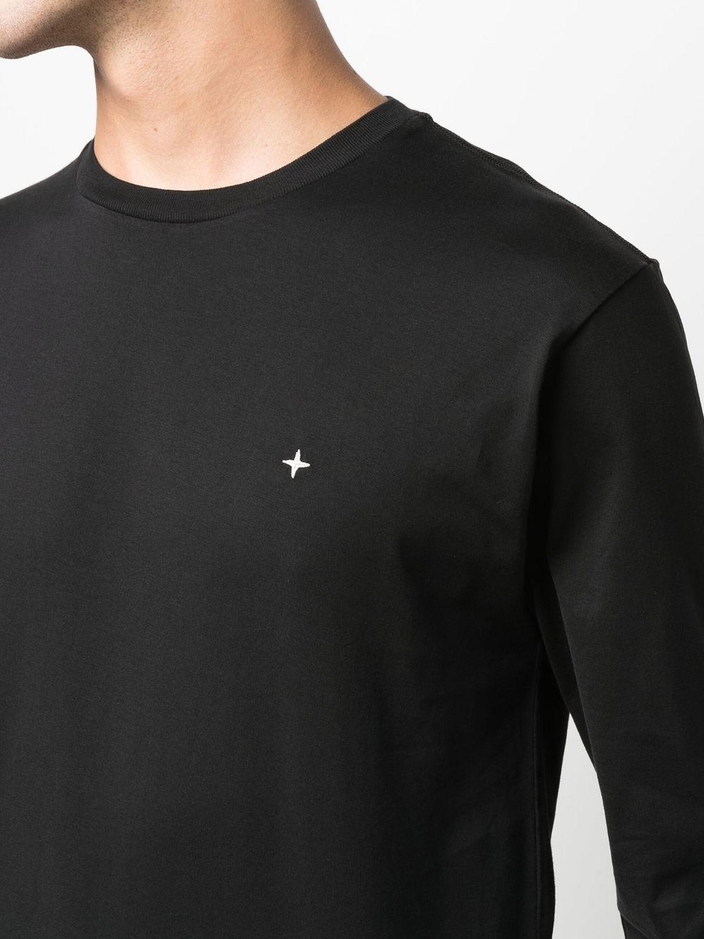 star embroidery long-sleeved T-shirt - 5