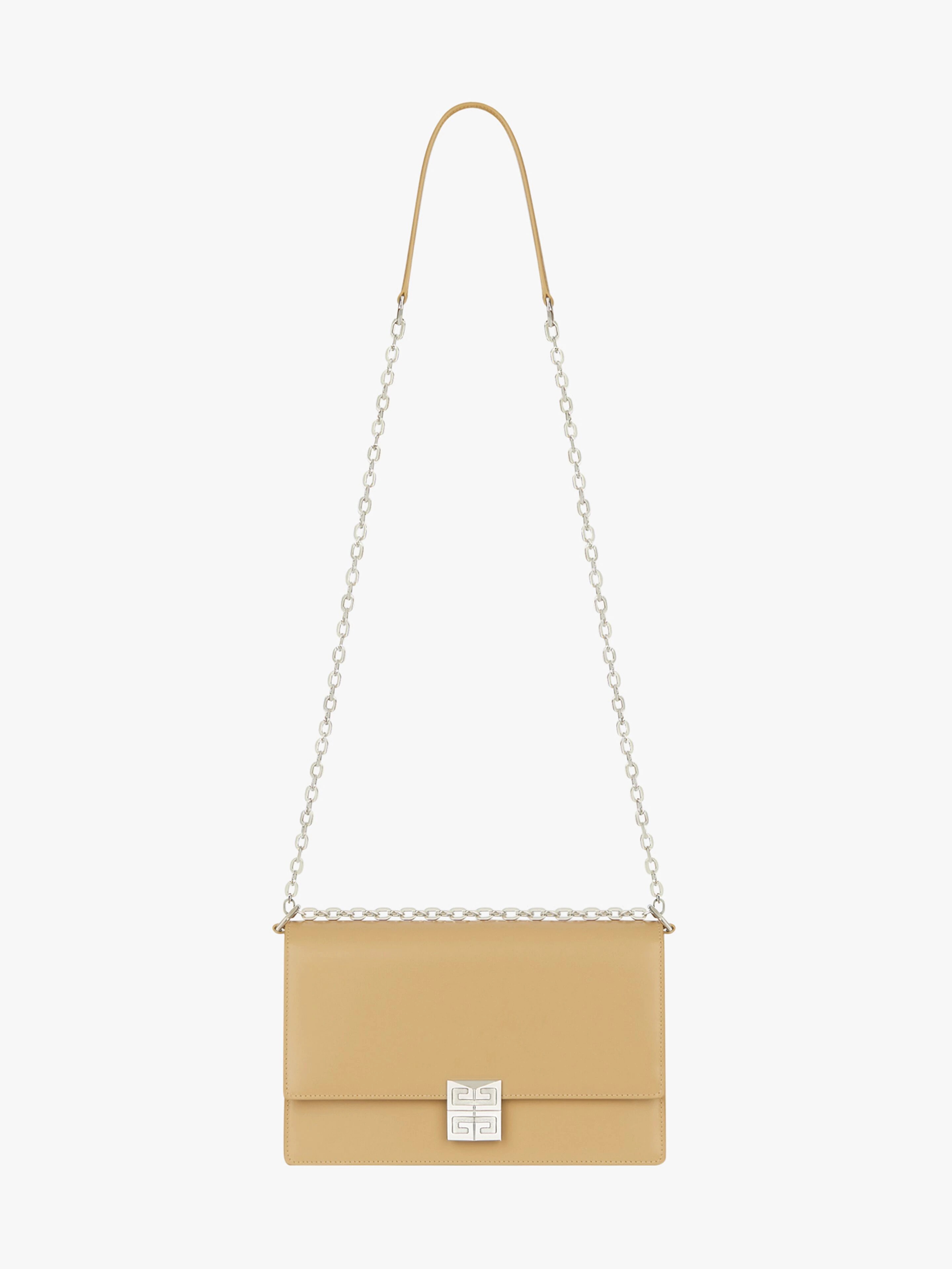 MEDIUM 4G BAG IN BOX LEATHER WITH CHAIN - 3