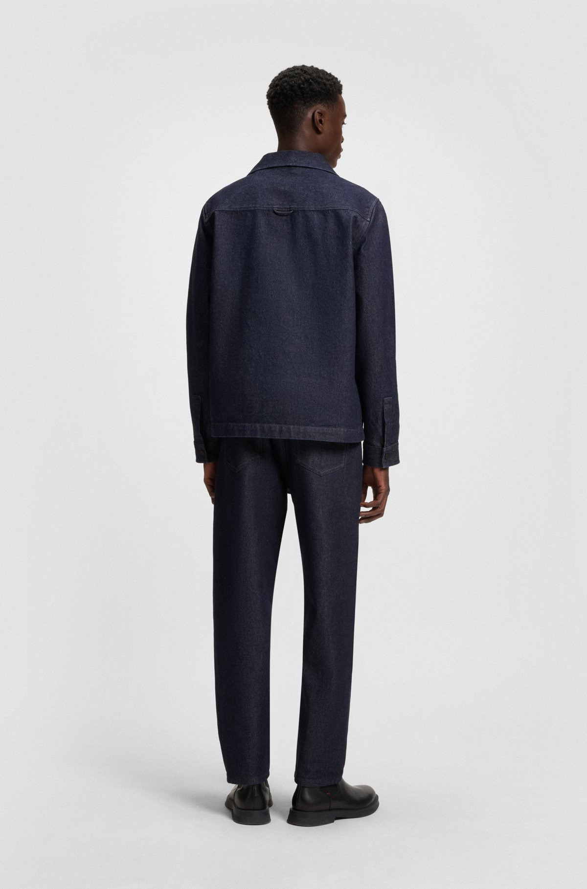 OVERSIZE-FIT OVERSHIRT IN JAPANESE RIGID DENIM - 5