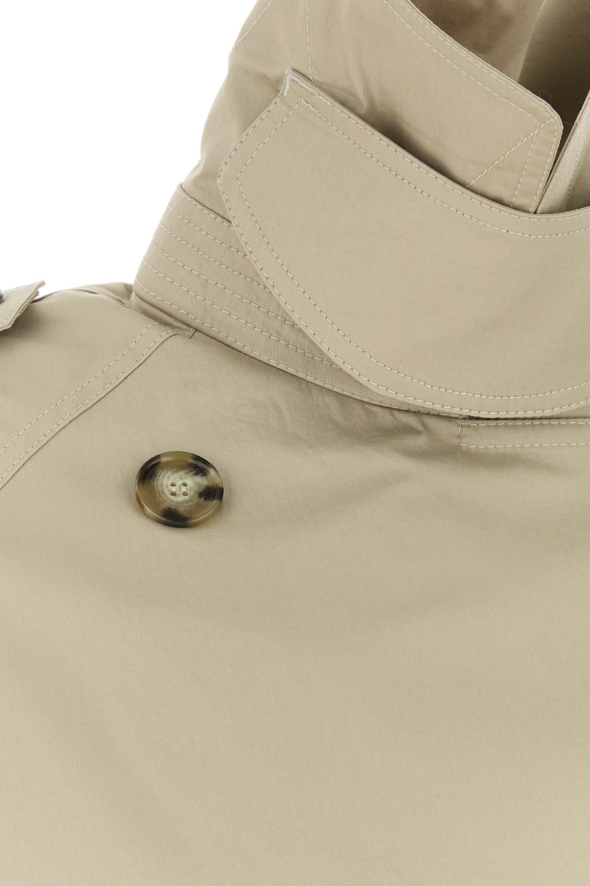 Sand cotton trench coat - 5
