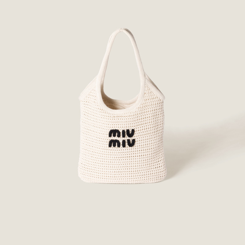 IVY raffia-effect woven tote bag 1