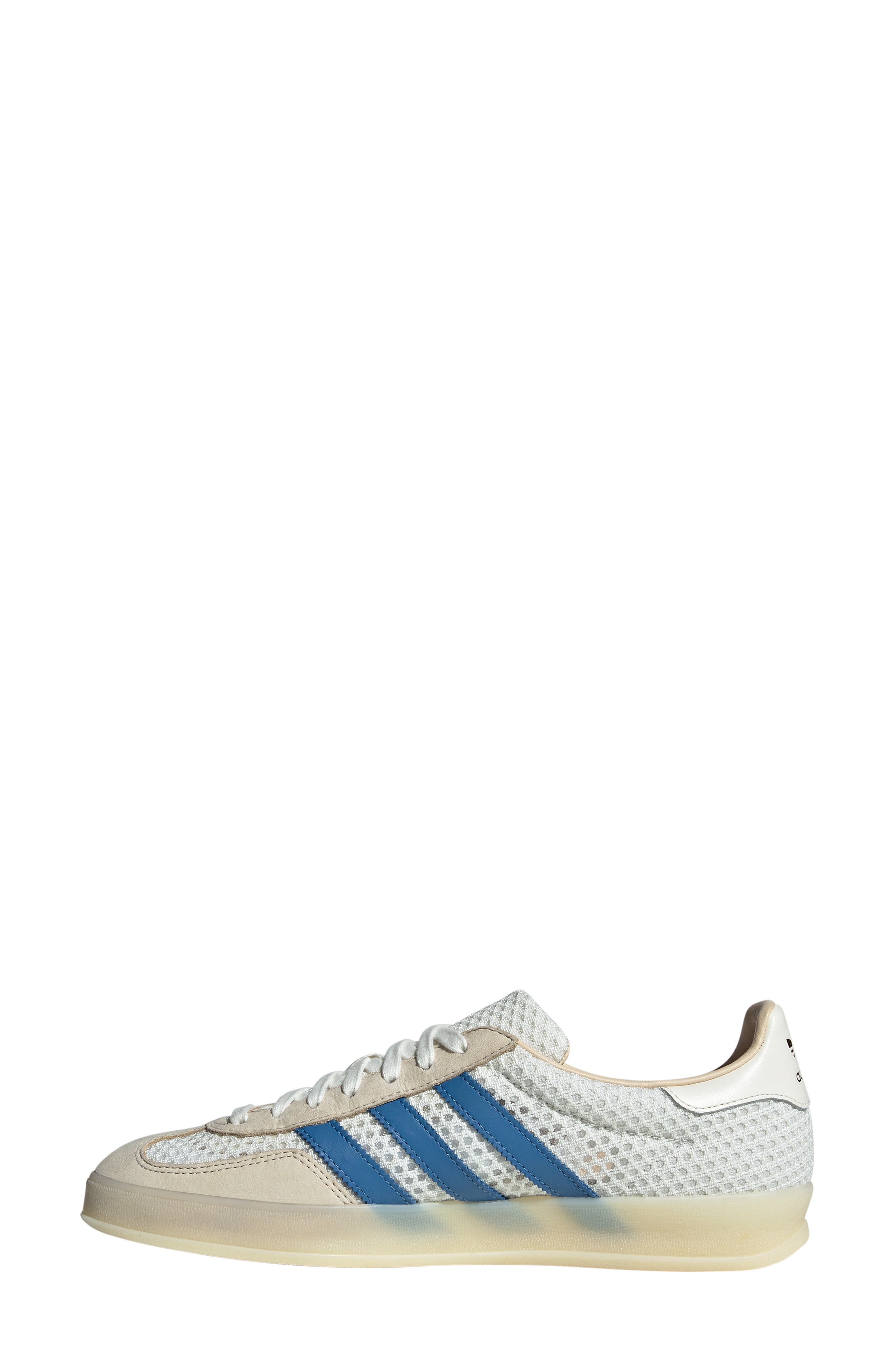 adidas Gender Inclusive Gazelle Indoor Sneaker in Off White/Blue/Vanilla at Nordstrom - 6