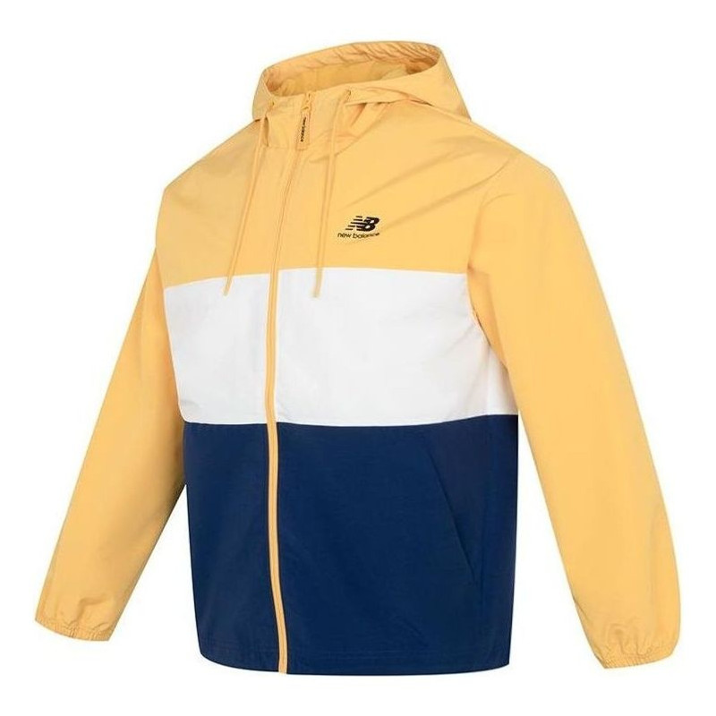 New Balance Lifestyle Hooded Jacket 'Yellow White Blue' 5AD38011-YL - 1