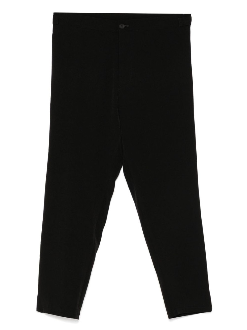 crepe-de-chine tapered trousers 1
