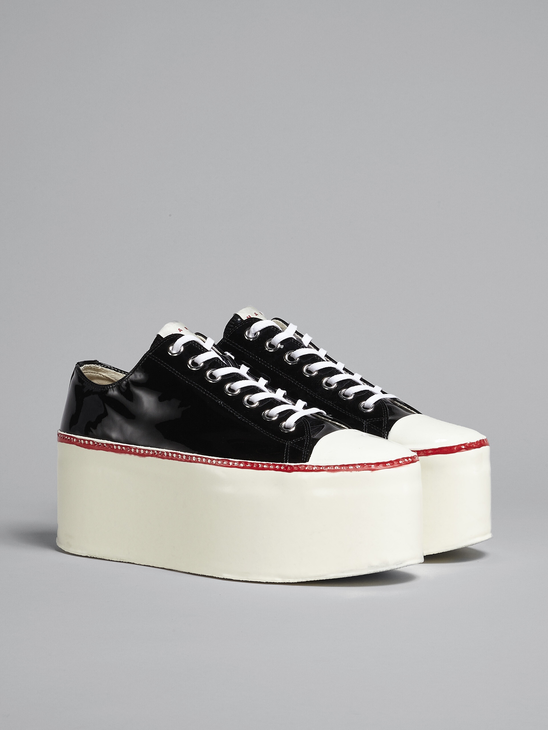 PATENT LEATHER PLATFORM SNEAKER - 2