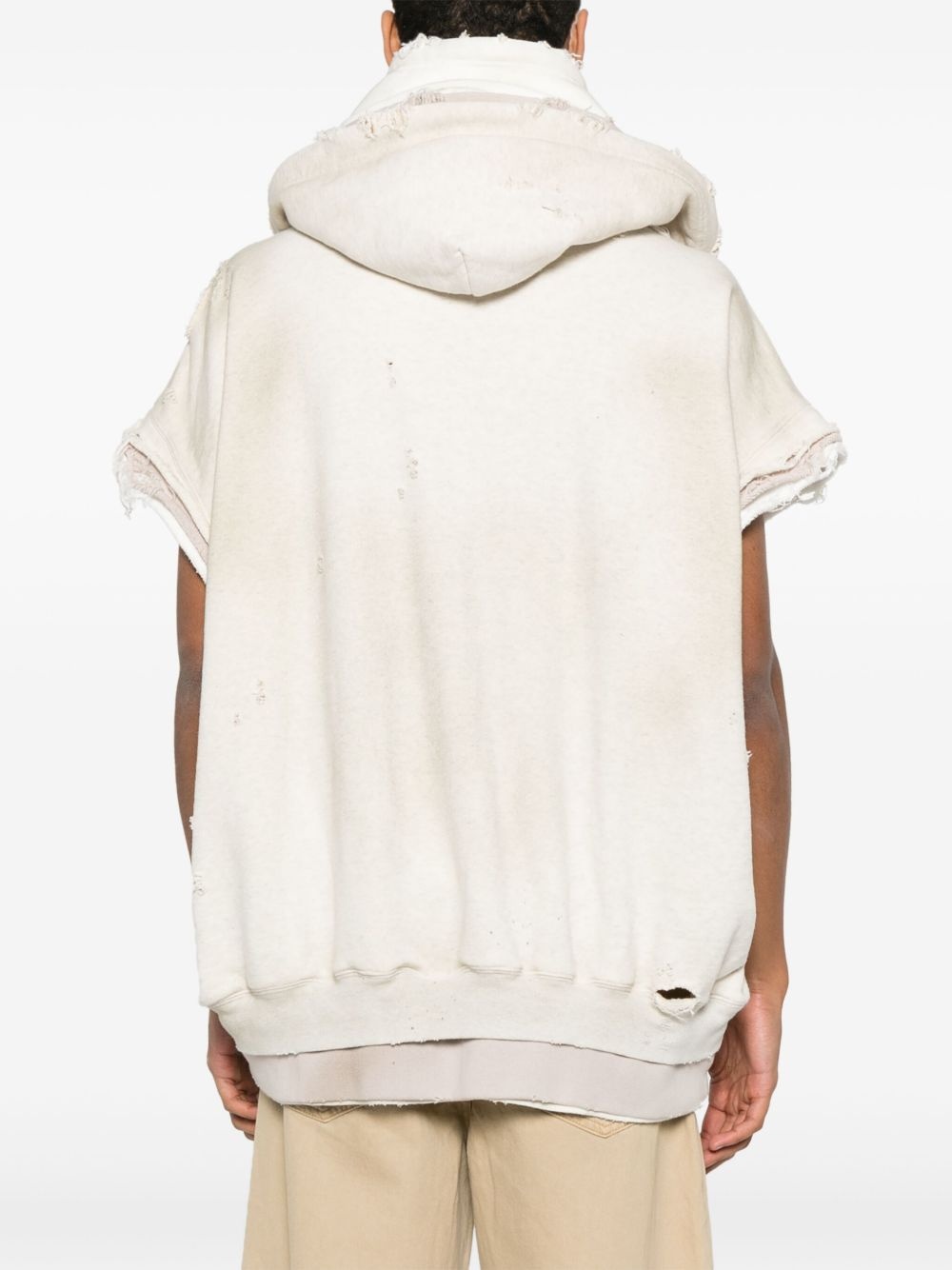 layered zip-up hoodie - 4