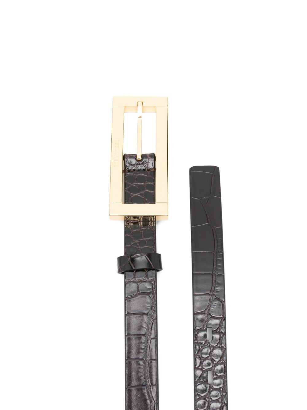 crocodile-effect buckle belt - 3