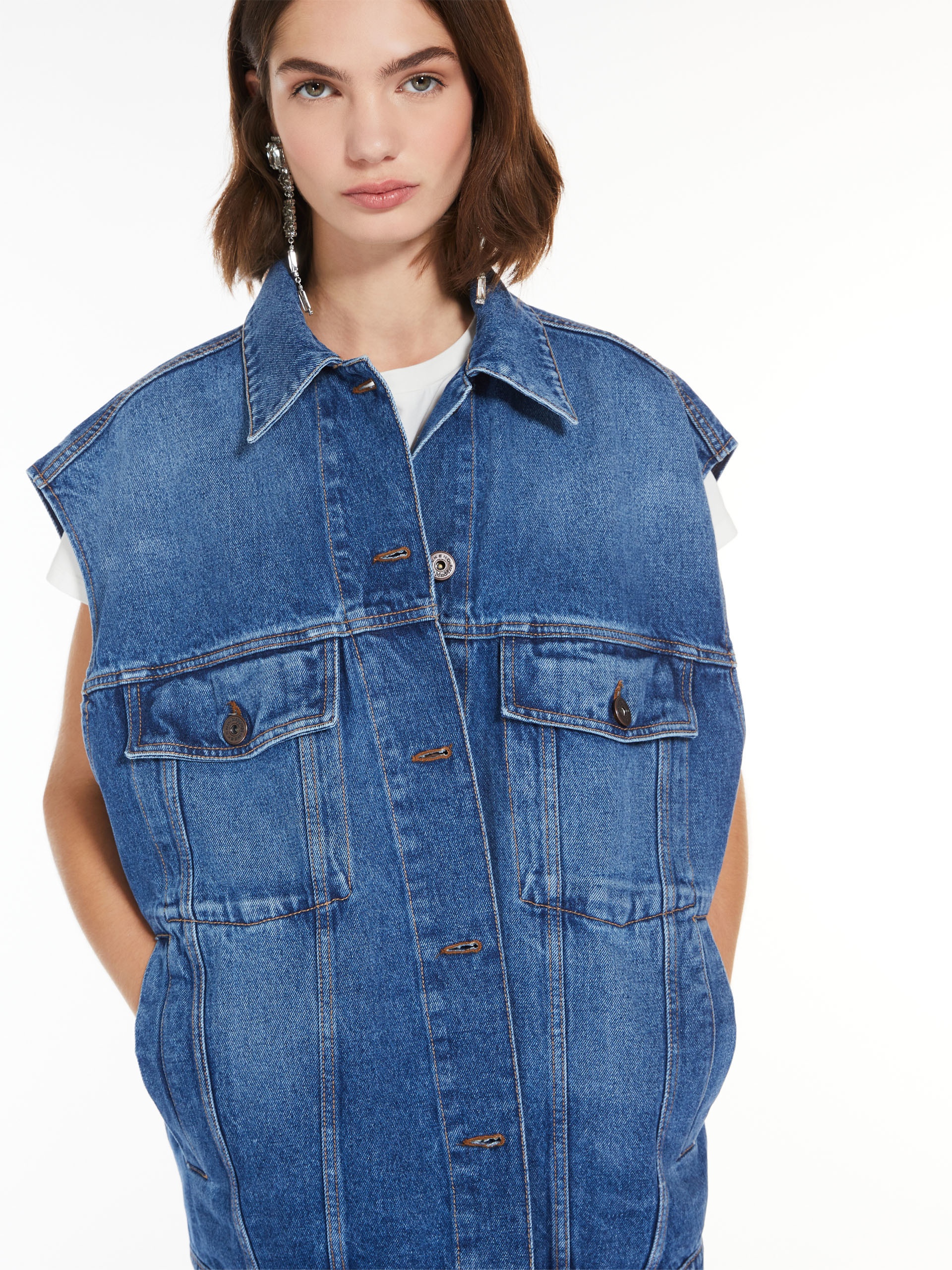 RAGAZZA Cotton denim gilet - 5