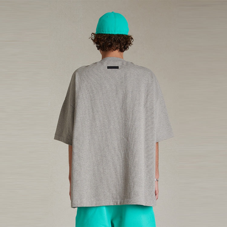 Fear of God Essentials SS24 Crewneck T-Shirt 'Dark Heather Oatmeal' 125SP242003F - 4