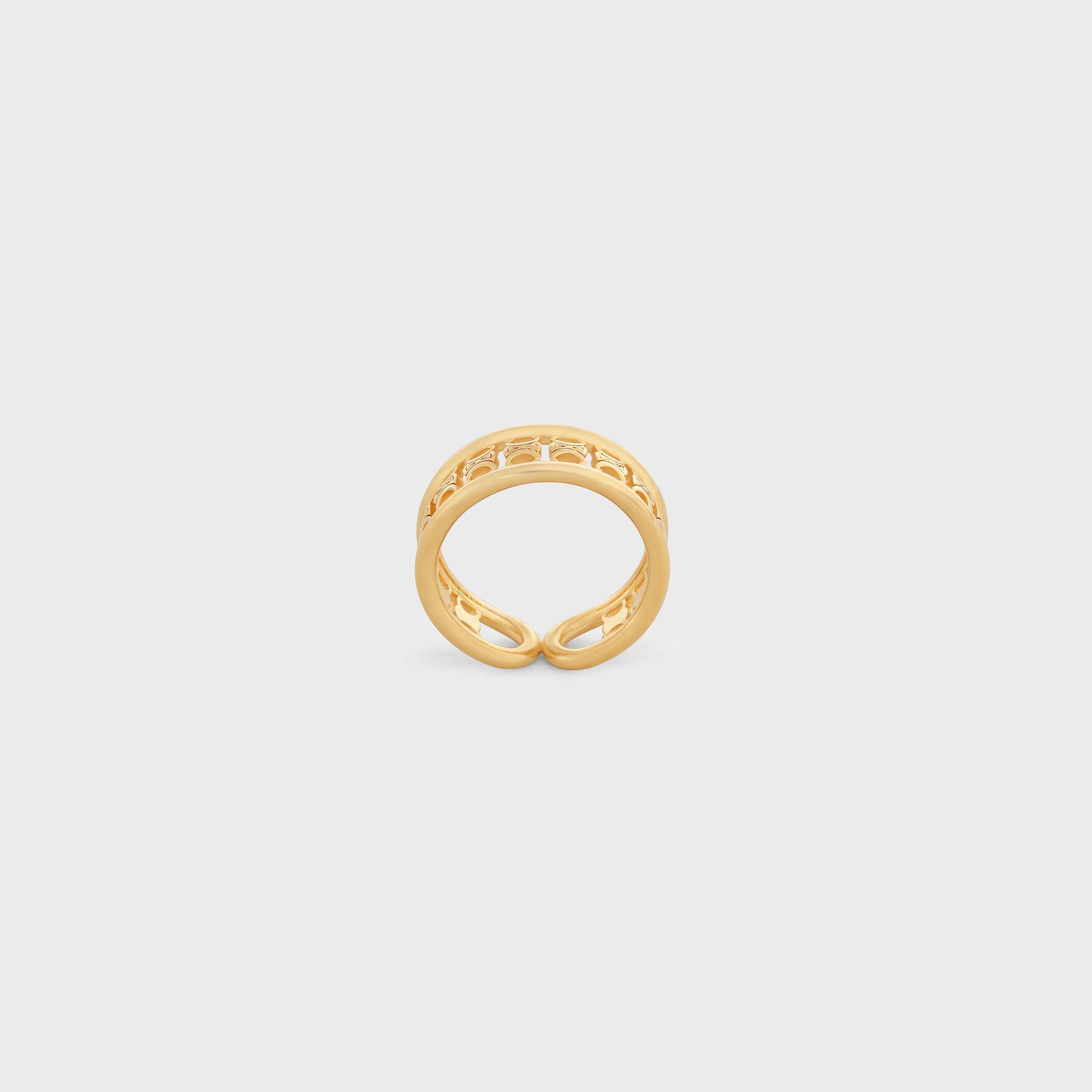 Triomphe Multi Ring in Brass with Gold Finish - 1