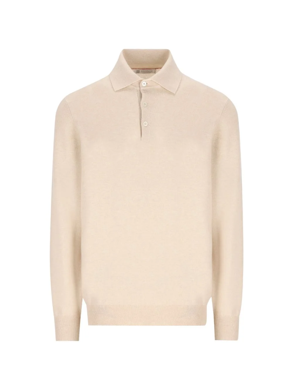 cashmere button-placket sweater - 1